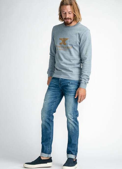 Jeans coupe slim bleu PETROL INDUSTRIES pour homme