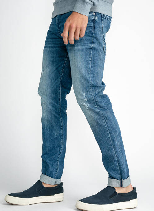 Jeans coupe slim bleu PETROL INDUSTRIES pour homme