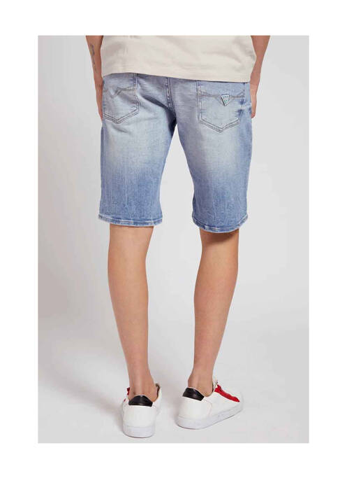 Short bleu GUESS pour homme