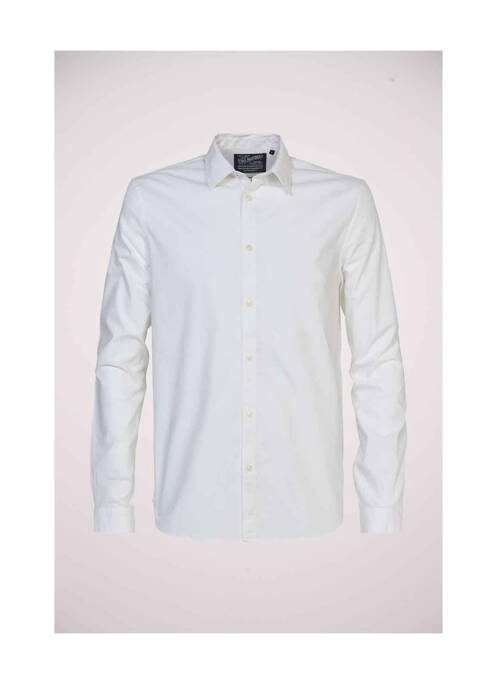 Chemise manches longues blanc PETROL INDUSTRIES pour homme