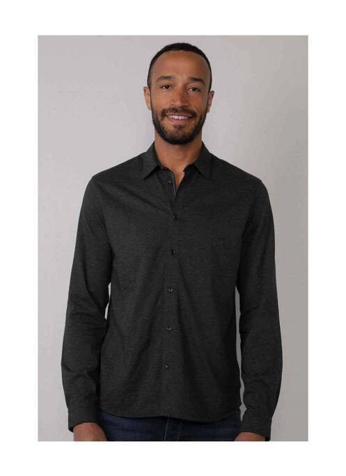 Chemise manches longues noir PETROL INDUSTRIES pour homme