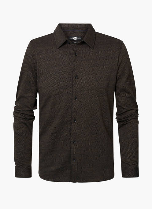 Chemise manches longues gris PETROL INDUSTRIES pour homme