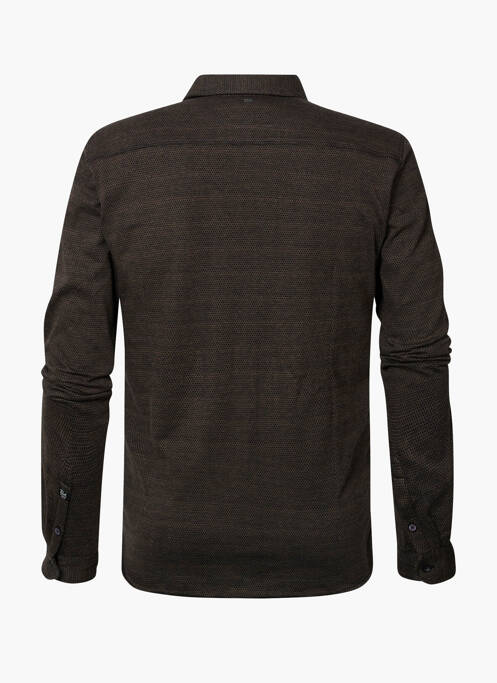 Chemise manches longues gris PETROL INDUSTRIES pour homme