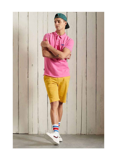 Short jaune SUPERDRY homme