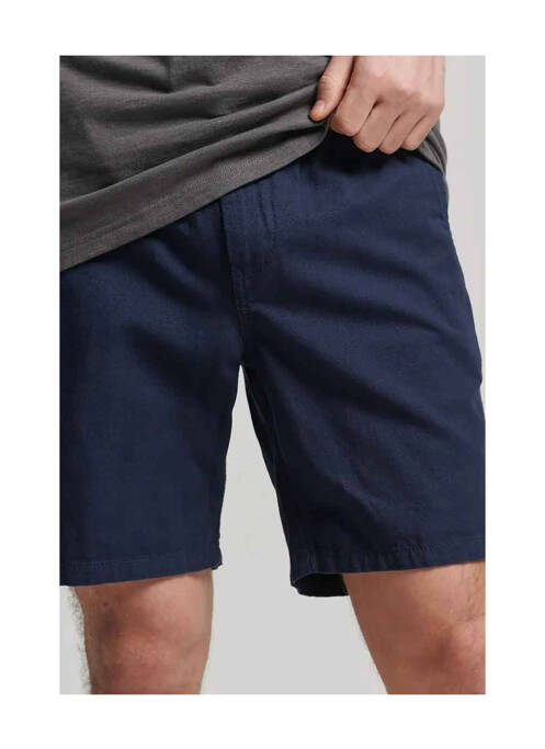 Short bleu SUPERDRY pour homme