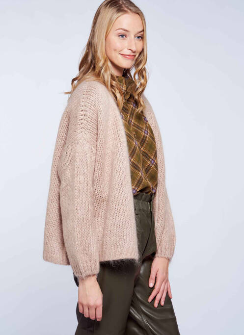 Gilet manches longues beige PLEASE femme
