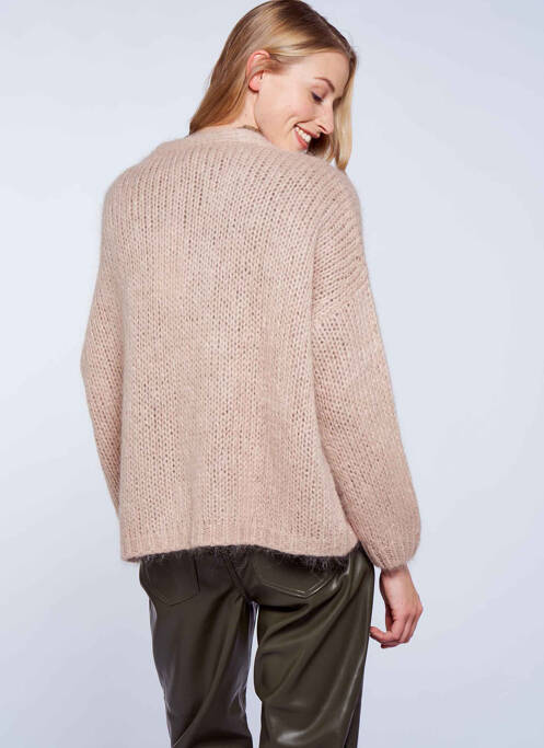 Gilet manches longues beige PLEASE femme