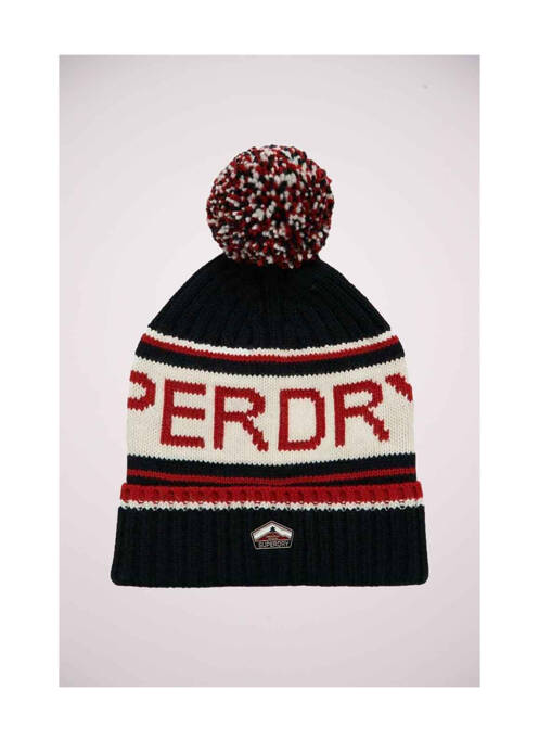 Bonnet bleu SUPERDRY homme