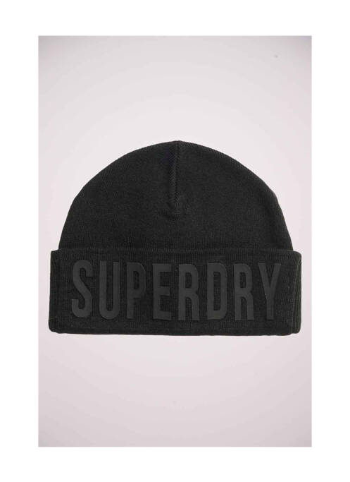 Bonnet noir SUPERDRY homme