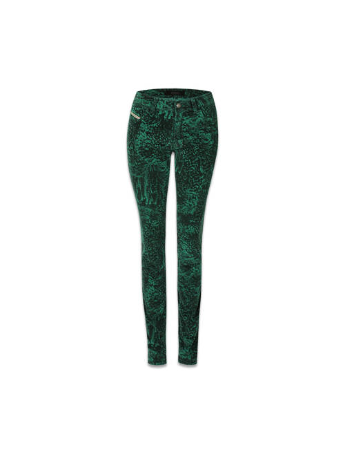 Jeans coupe droite vert DIESEL pour femme