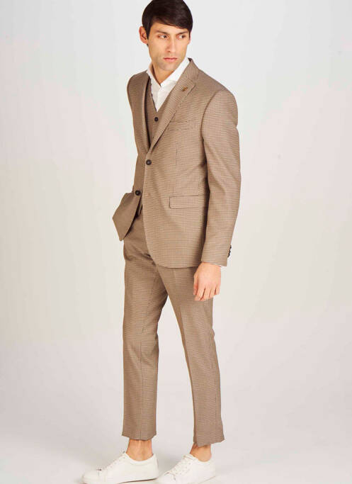 Pantalon chino marron LE FABULEUX MARCEL DE BRUXELLES pour homme