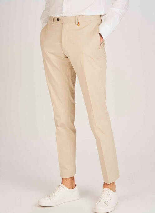 Pantalon chino beige LE FABULEUX MARCEL DE BRUXELLES pour homme