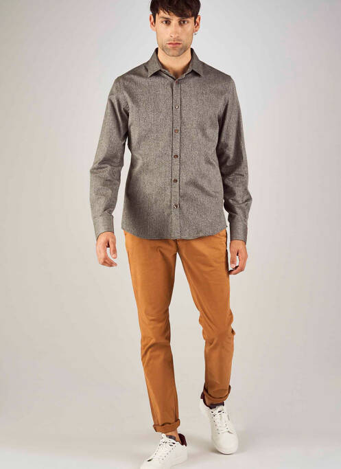 Pantalon chino marron LE FABULEUX MARCEL DE BRUXELLES pour homme