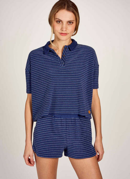 Polo bleu LE FABULEUX MARCEL DE BRUXELLES pour femme