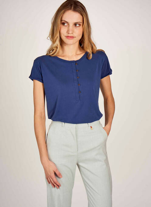 T-shirt bleu LE FABULEUX MARCEL DE BRUXELLES femme