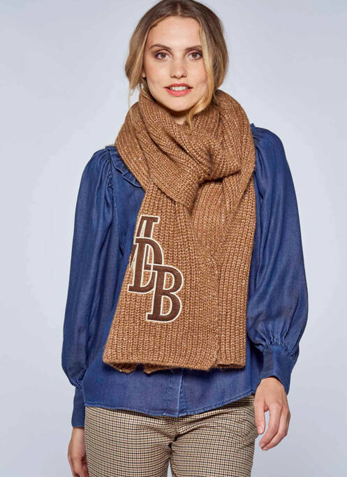 Echarpe marron LE FABULEUX MARCEL DE BRUXELLES pour femme