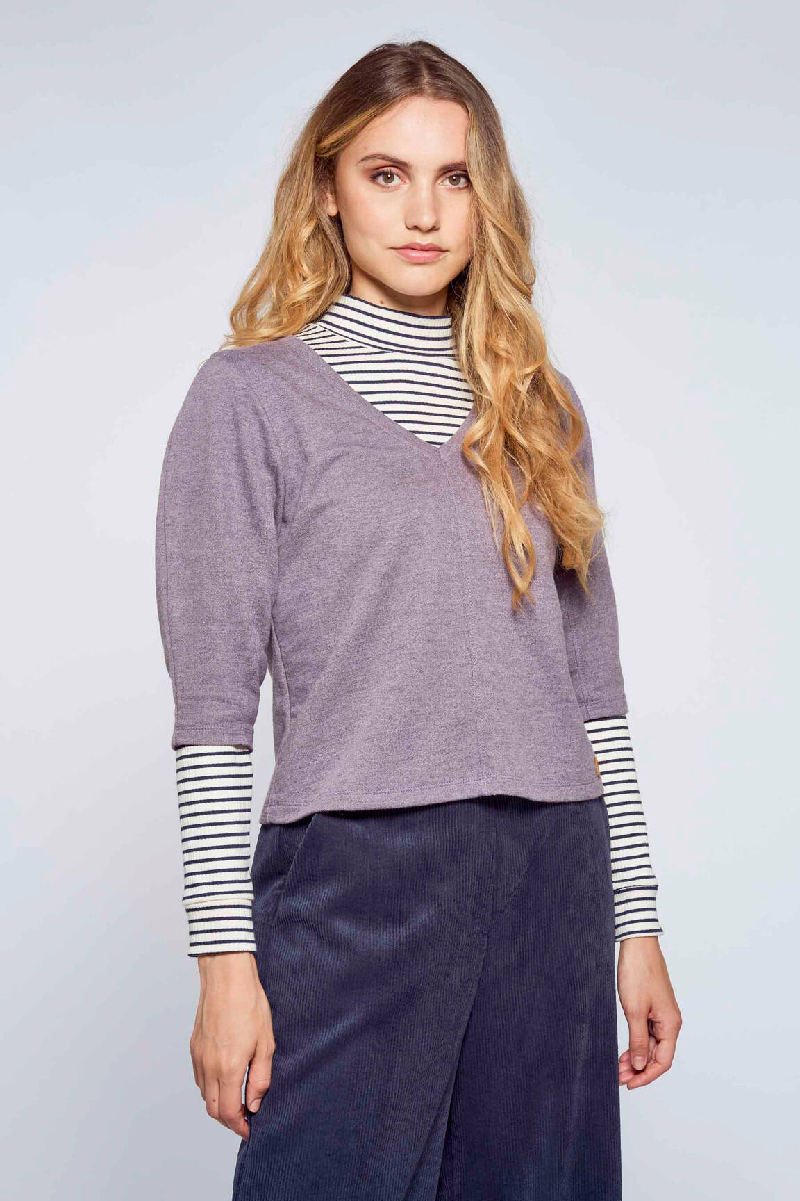 Sweat-shirt violet LE FABULEUX MARCEL DE BRUXELLES femme