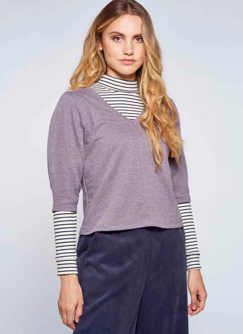 Sweat-shirt violet LE FABULEUX MARCEL DE BRUXELLES pour femme