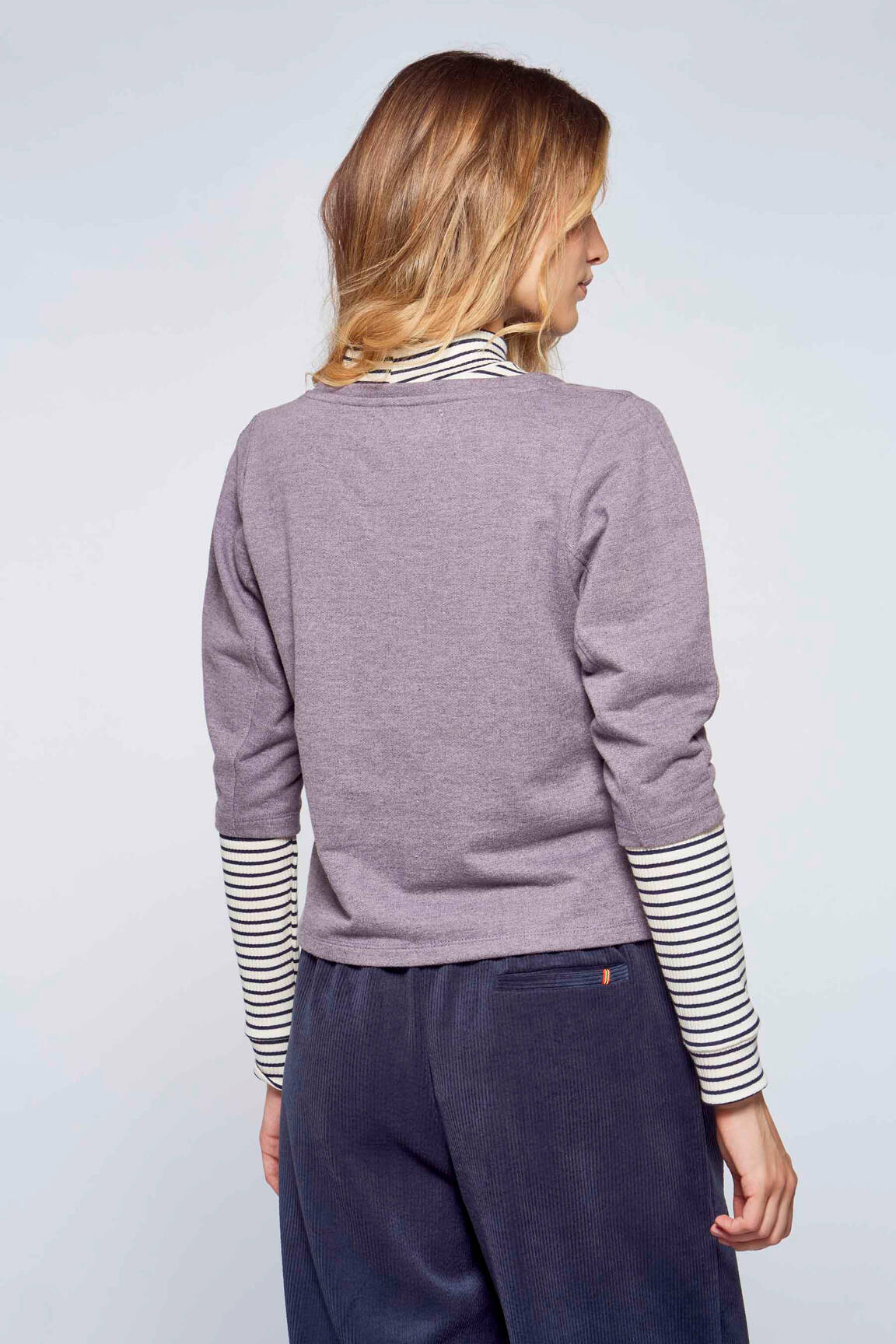 Sweat-shirt violet LE FABULEUX MARCEL DE BRUXELLES femme