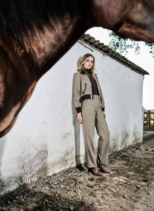 Pantalon chino bleu LE FABULEUX MARCEL DE BRUXELLES pour femme