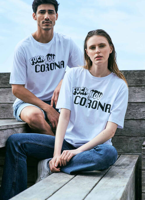 T-shirt blanc LE FABULEUX MARCEL DE BRUXELLES pour femme