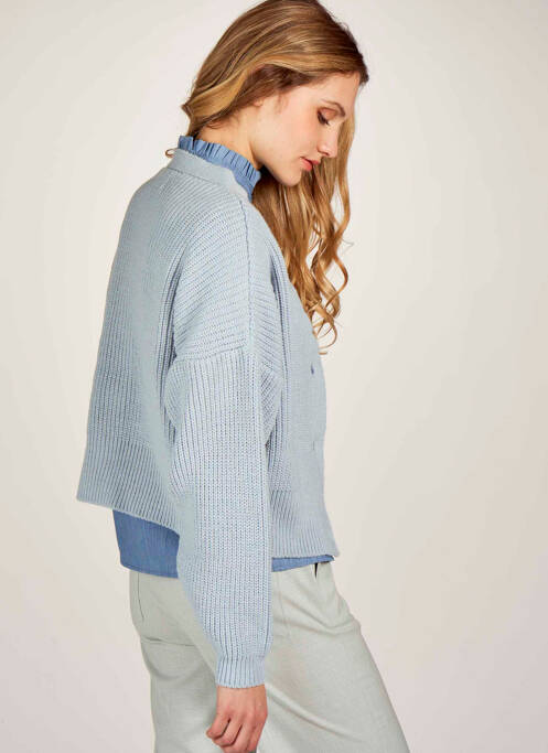 Gilet manches longues bleu LE FABULEUX MARCEL DE BRUXELLES pour femme