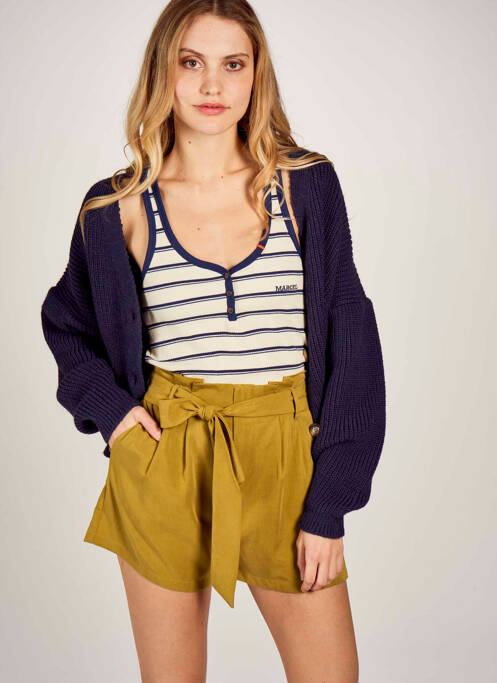 Gilet manches longues bleu LE FABULEUX MARCEL DE BRUXELLES pour femme