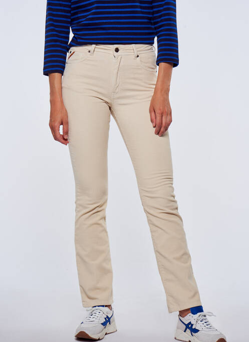 Pantalon slim beige LE FABULEUX MARCEL DE BRUXELLES pour femme