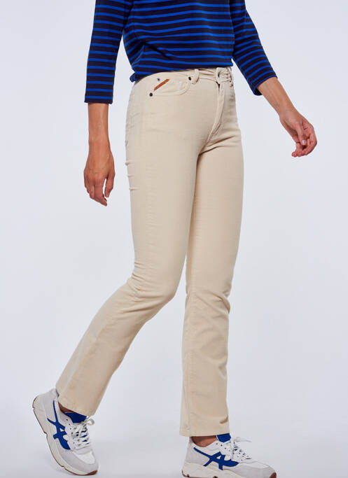 Pantalon slim beige LE FABULEUX MARCEL DE BRUXELLES pour femme