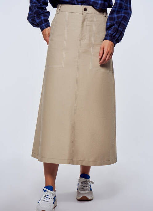 Jupe mi-longue beige LE FABULEUX MARCEL DE BRUXELLES pour femme