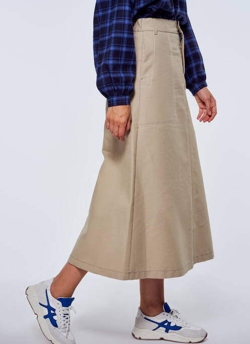 Jupe mi-longue beige LE FABULEUX MARCEL DE BRUXELLES pour femme