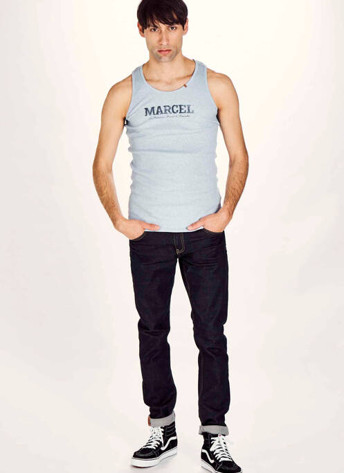 Débardeur bleu LE FABULEUX MARCEL DE BRUXELLES pour homme