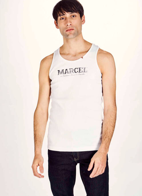 Débardeur blanc LE FABULEUX MARCEL DE BRUXELLES pour homme