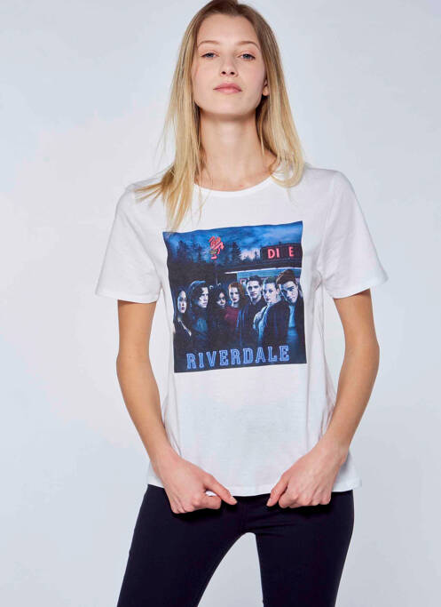 T-shirt blanc RIVERDALE pour femme