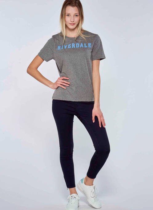 T-shirt gris RIVERDALE pour femme