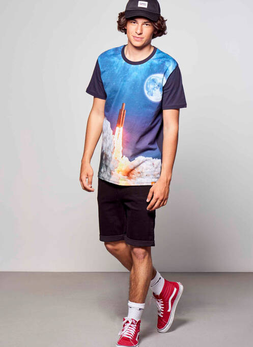 T-shirt bleu MORA pour homme