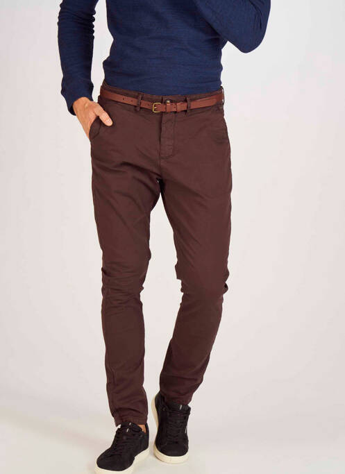 Pantalon chino rouge PETROL INDUSTRIES pour homme