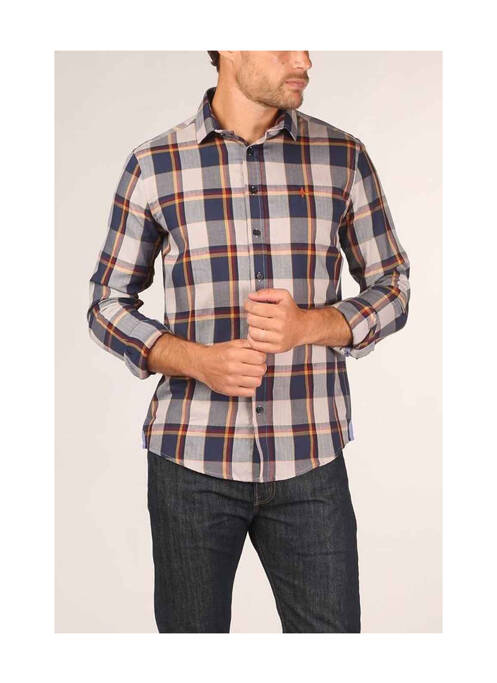 Chemise manches longues gris HAZE&FINN pour homme