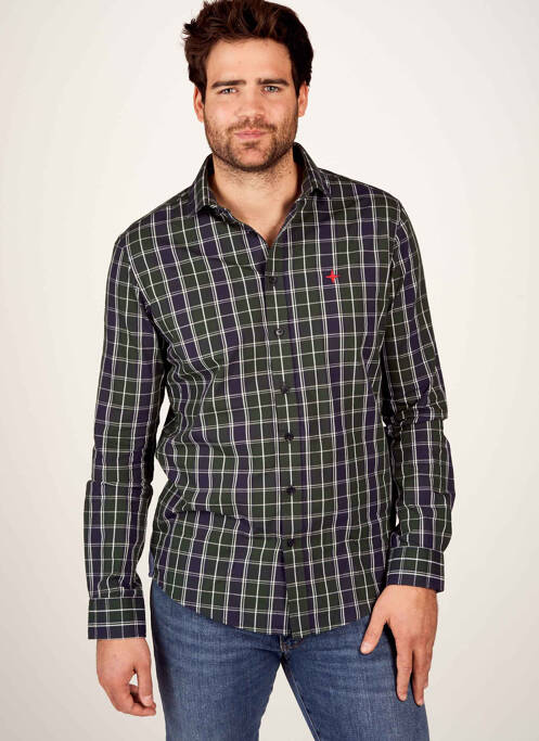 Chemise manches longues vert HAZE&FINN pour homme