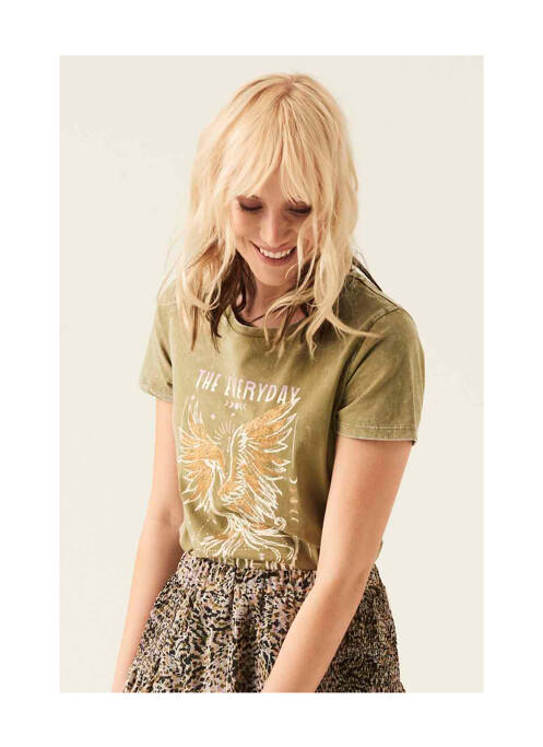 T-shirt vert GARCIA pour femme