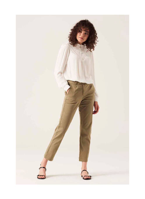 Pantalon chino vert GARCIA pour femme