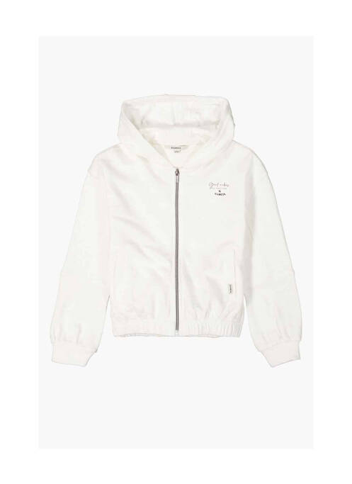 Gilet manches longues blanc GARCIA pour fille