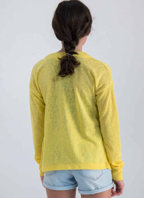 Gilet manches longues jaune GARCIA fille