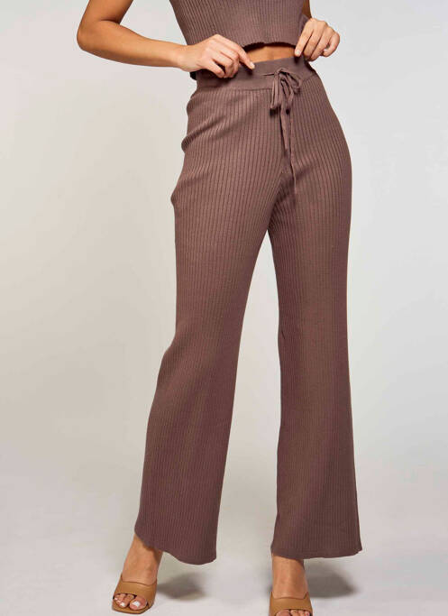Pantalon flare marron GUESS pour femme