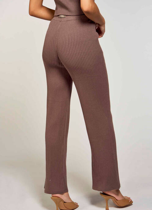 Pantalon flare marron GUESS pour femme