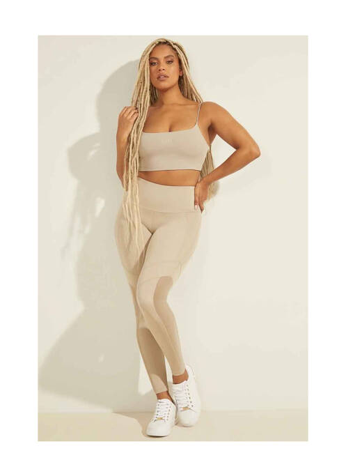 Débardeur beige GUESS pour femme