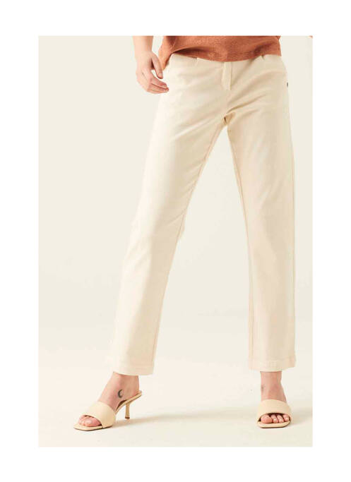 Jeans coupe slim beige GARCIA pour femme