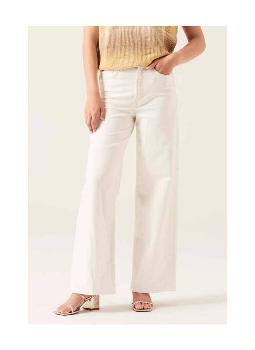 Jeans coupe droite beige GARCIA pour femme