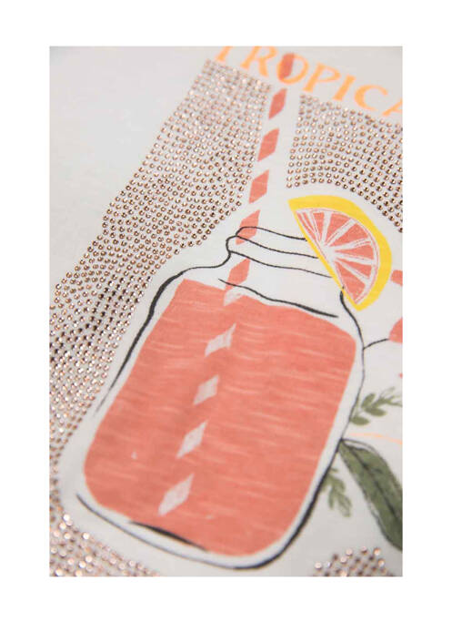 T-shirt blanc GARCIA pour fille