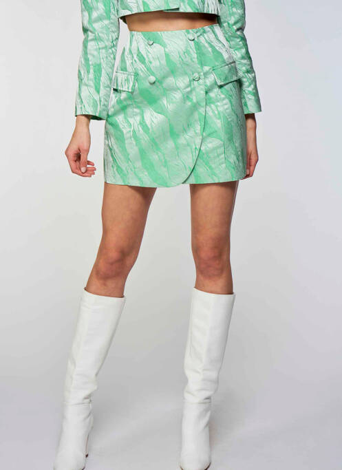 Jupe courte vert OGL pour femme